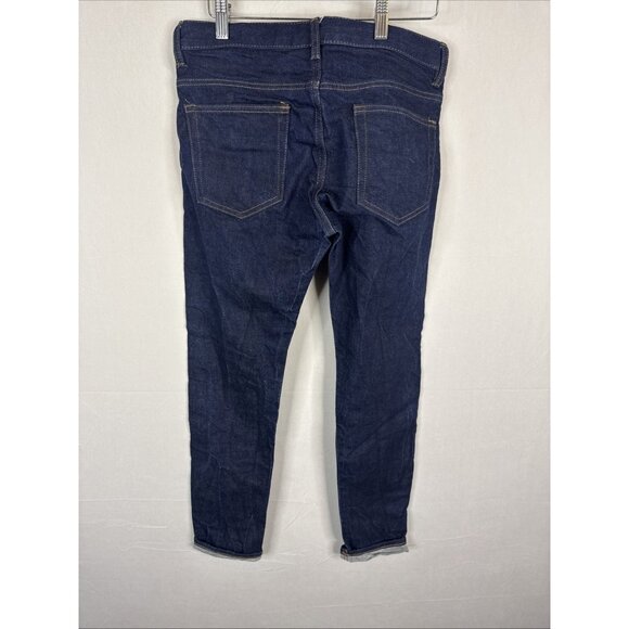 H&M Edition Selvedge Jeans 30x30 Slim Fit Raw Denim Dark Wash Mens - Picture 5 of 8